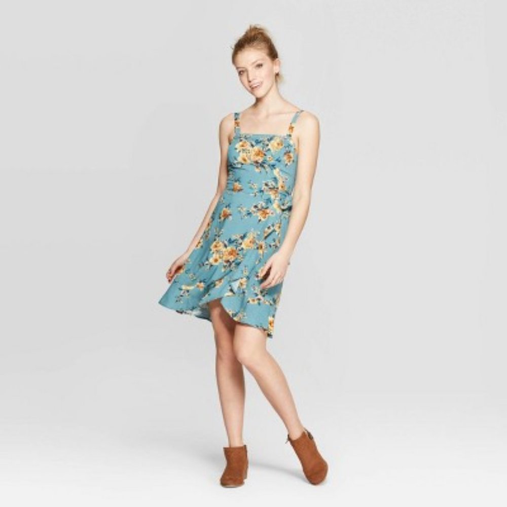 NEW! Floral Sleeveless Strappy Side-Tie Dress